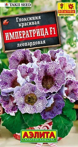 Глоксиния Императрица леопардовая F1