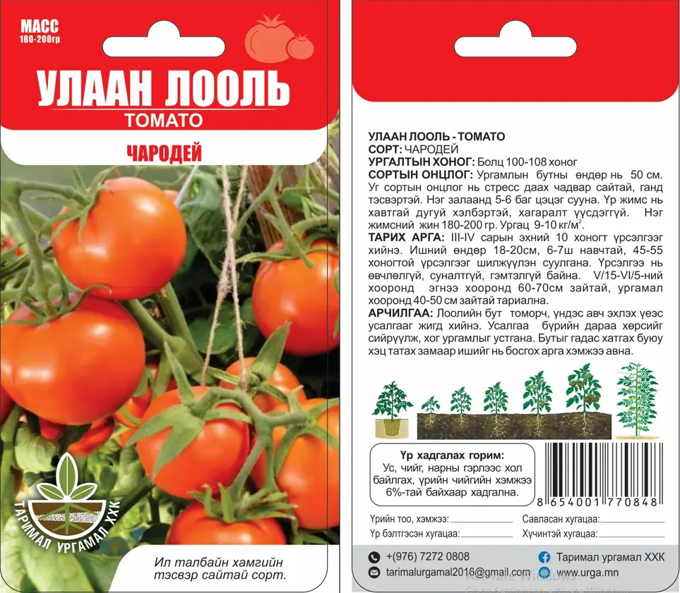 Улаан лооль Чародей - Таримал Ургамал