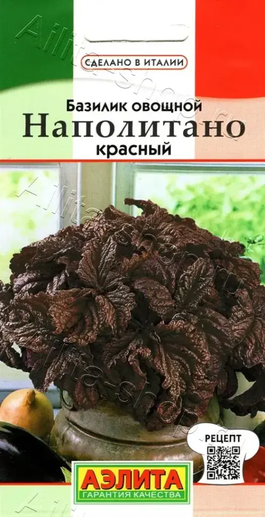 Базилик овощной Наполитано красный