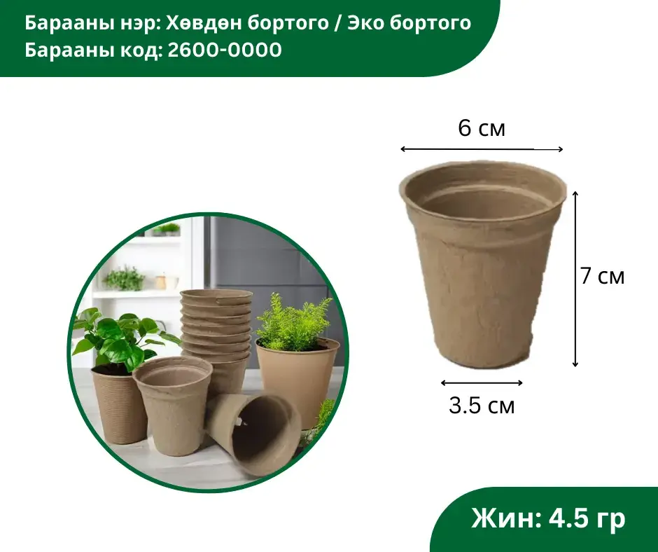 Хөвдөн бортого / Эко бортого
