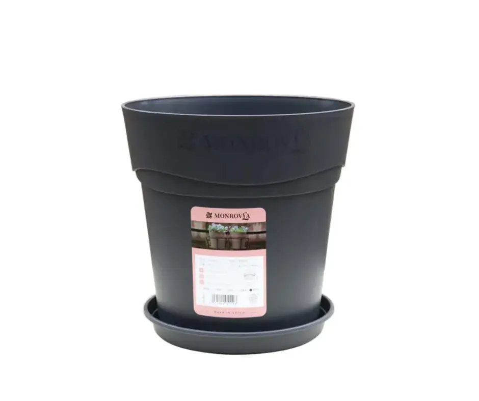 Цэцгийн сав 2.4л Monrovsa хар саарал