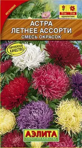 [29020103049] Астра Летнее ассорти, смесь окрасок