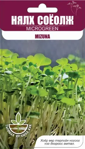 [260120003] Нялх соёолж Microgreen Mizuna