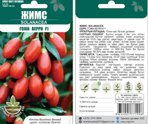 [260433002] Гожи верри F1 Solanacea - Таримал Ургамал