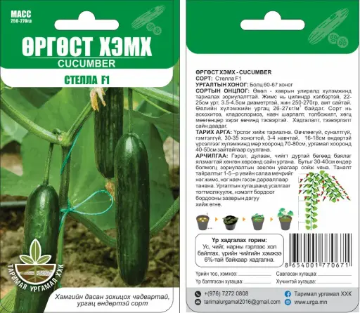 [260402029] Өргөст хэмх Стелла F1 - Таримал Ургамал