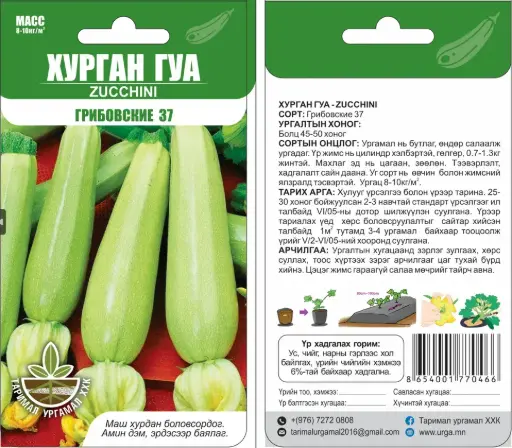 [260411004] Хурган гуа Грибовские - Таримал Ургамал