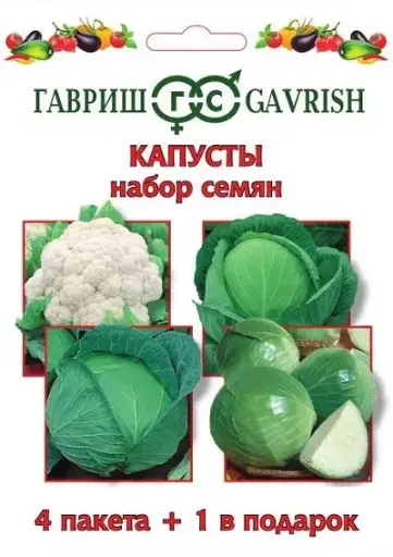 [26042506026] Байцай - Набор семян Капусты 4 пакета