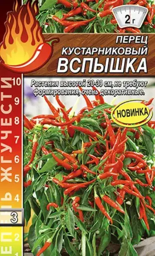 [260408043] Халуун чинжүү Перец кустарниковый Вспышка