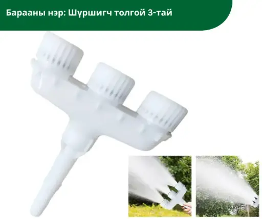 Шүршигч толгой 3-тай цагаан