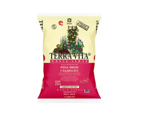 [2701020] Хөрс Живая Земля Роза-Пион-Гладиолус 25 л